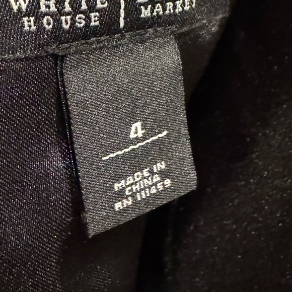 White House Black Market Lace Appliqué Sleeveless Dress Size 4 Y2K Fit & Flare - Picture 4 of 6